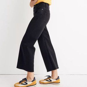 Madewell Wide-Leg Crop Jeans in Lunar Wash: Button-Front Edition J7952, Size 26
